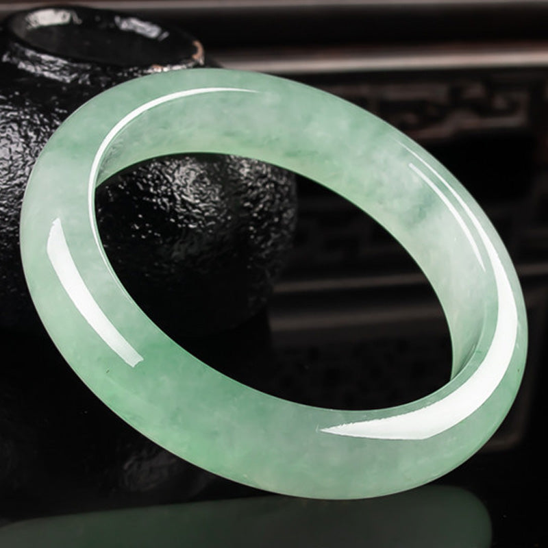Buddha Stones Jade Protection Healing Bangle Bracelet - image 2