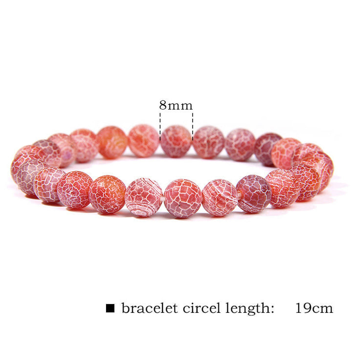 Natural Agate Stone Crystal Balance Beaded Bracelet