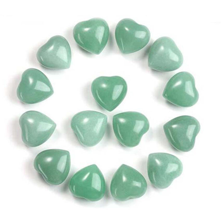 Natural Amethyst Tiger's Eye Stone Love Decoration - Green Aventurine*15pcs - image 8