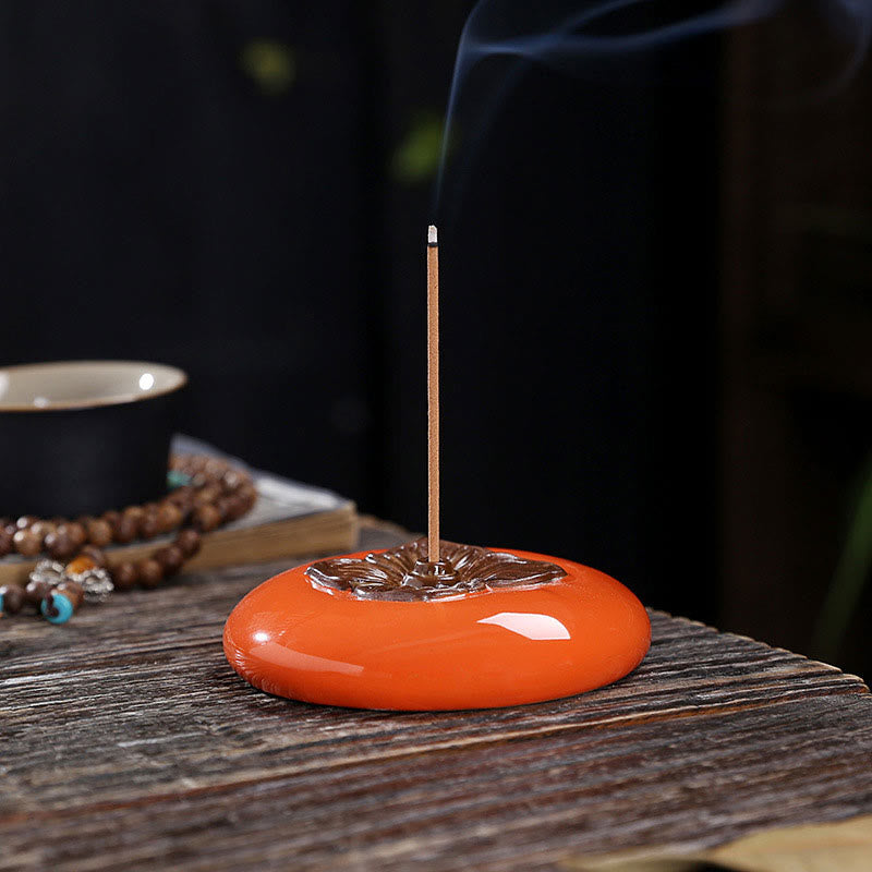 Persimmon Ceramic Meditation Healing Incense Burner Incense Holders - image 7