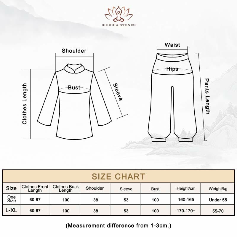 Simple White Beige Pattern Meditation Spiritual Zen Practice Yoga Clothing Women's Clothes - image 15