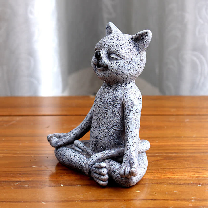 Meditating Zen Dog Cat Frog Decoration - image 7