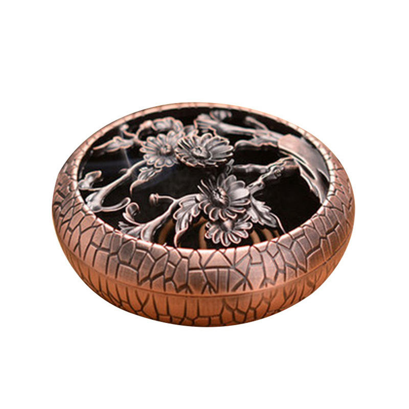 Plum Flower Orchid Chrysanthemum Pattern Peace Incense Burner Decoration - image 2