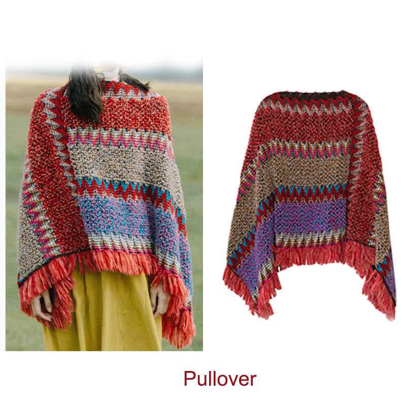 Buddha Stones Tibetan Shawl Warm Cloak Tibetan Tassel Scarf - image 14