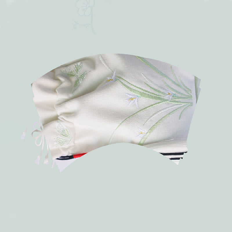 Buddha Stones Handmade Embroidered Flowers Canvas Tote Shoulder Bag Handbag - image 11