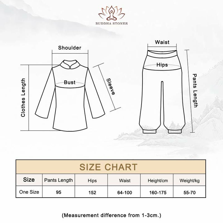 Simple White Beige Pattern Meditation Spiritual Zen Practice Yoga Clothing Women's Clothes - image 16