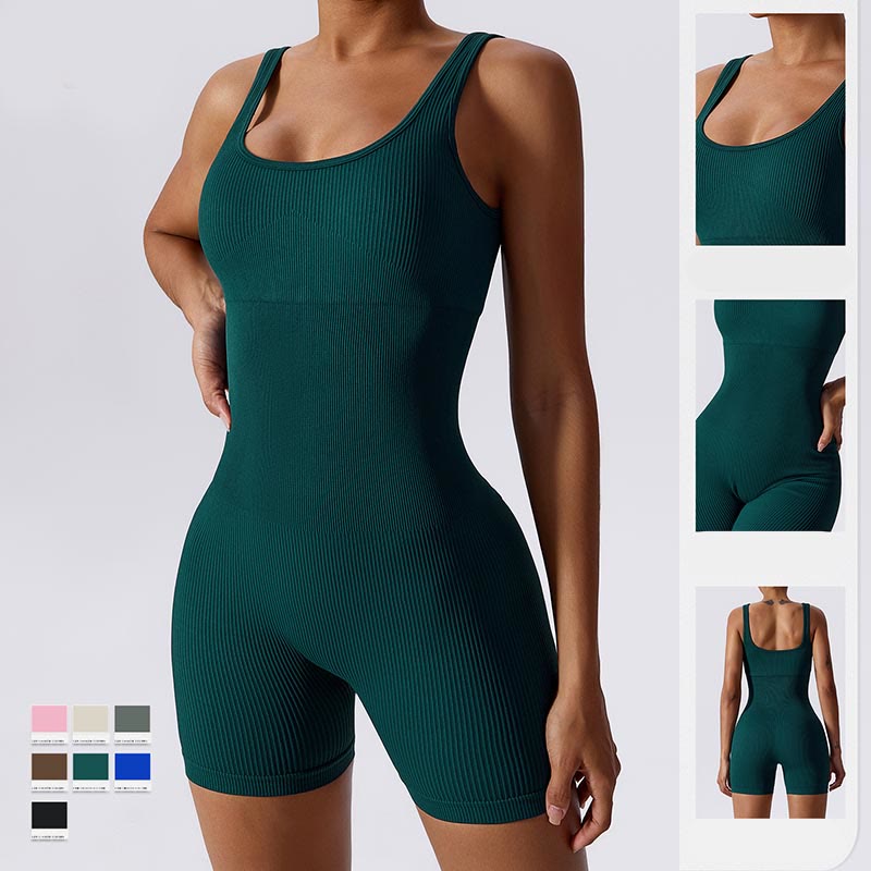 Buddha Stones High Stretch Sleeveless Seamless Jumpsuit Sports Fitness Yoga Women Bodysuit