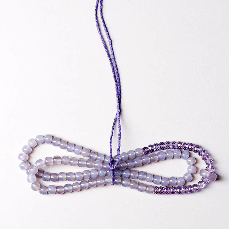 Natural Amethyst Crystal Meditation Healing Bracelet - image 3