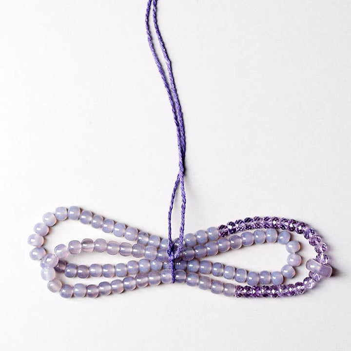 Natural Amethyst Crystal Meditation Healing Bracelet - image 3