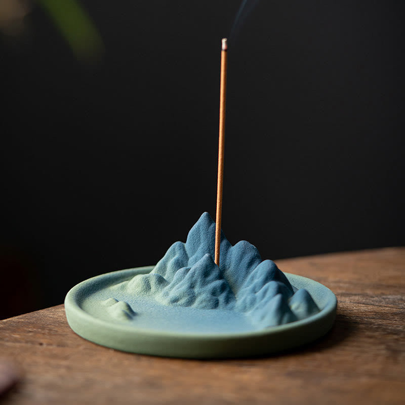 Creative Mountain River Ceramic Healing Backflow Incense Burner - image 9