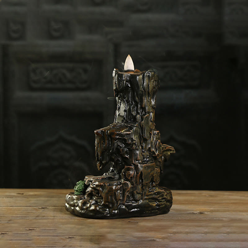 Waterfall Backflow Incense Burner Mountain Tower Incense Holders - image 7