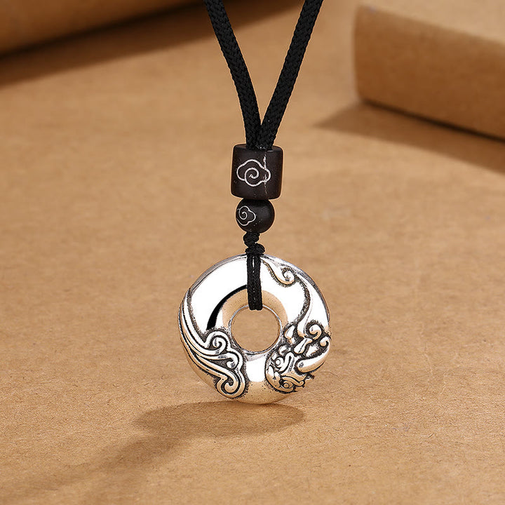 Buddha Stones PiXiu Peace Buckle Copper Wealth Necklace Pendant - PiXiu(Wealth♥Luck) - image 1