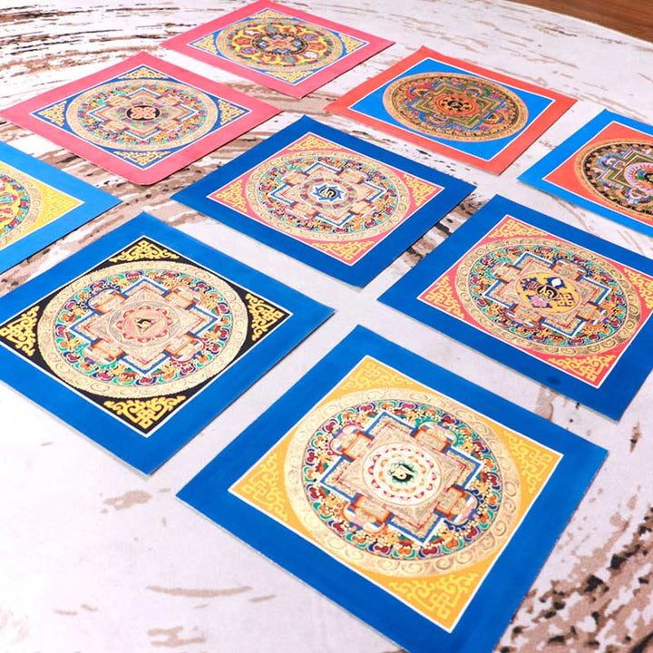 Tibetan Handmade Thangka Painting Blessing Thangka Blind Box Random Color Pattern