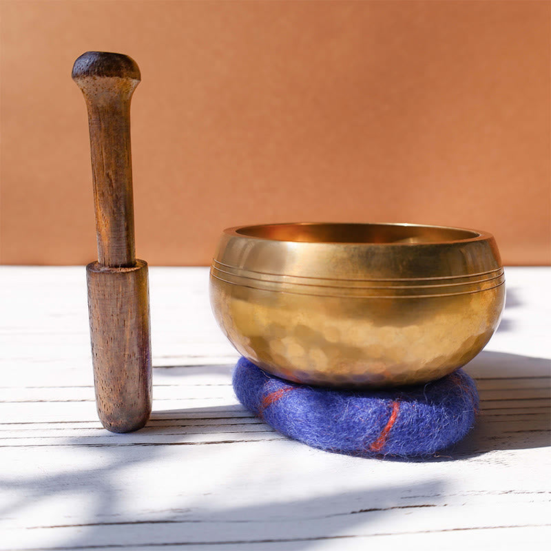 Tibetan Meditation Sound Bowl Handcrafted for Healing and Mindfulness Singing Bowl Set