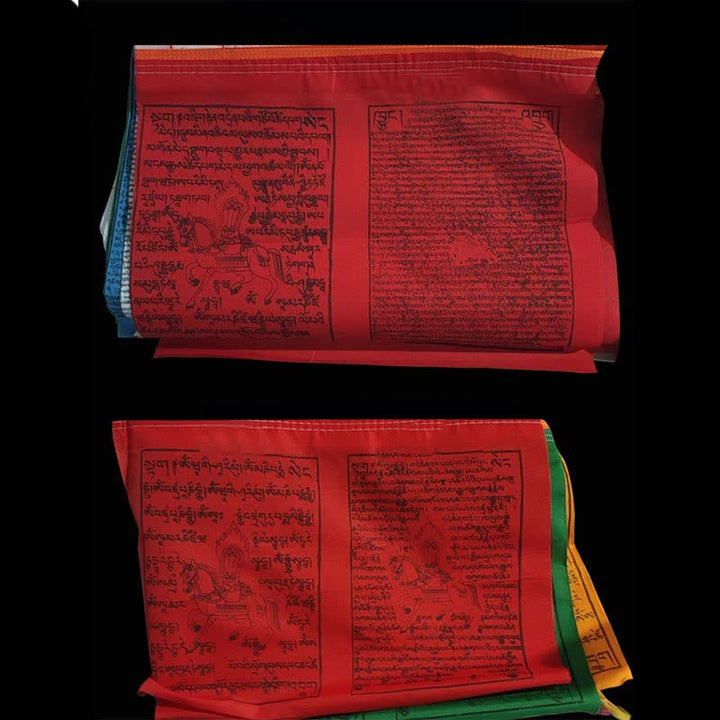 Tibetan 5 Colors Windhorse Scriptures Auspicious Outdoor Prayer Flag