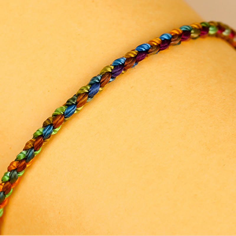 Buddha Stones "May all your wishes come true" Lucky Multicolored Bracelet