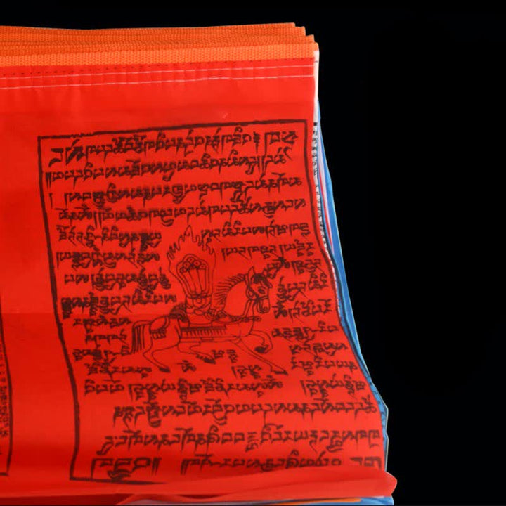 Tibetan 5 Colors Windhorse Scriptures Auspicious Outdoor Prayer Flag