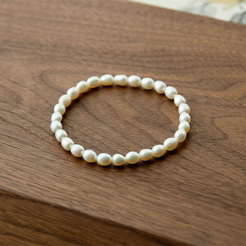 Buddha Stones Natural Pearl Healing Beaded Bracelet