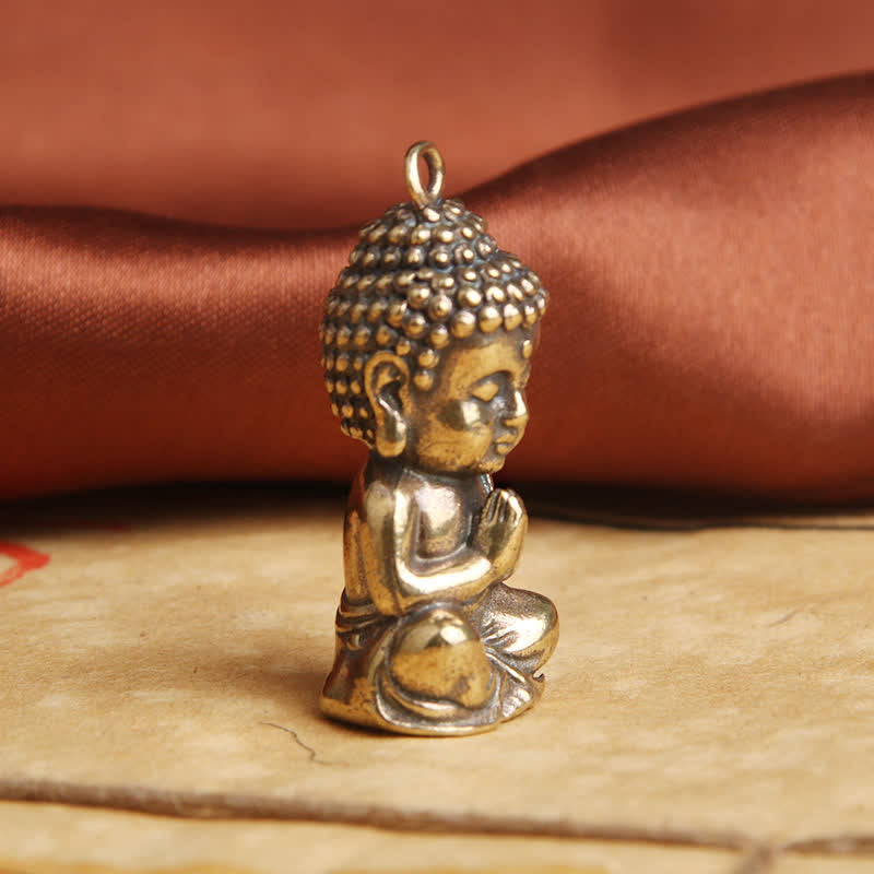 Buddha Compassion Copper Keychain Pendant Decoration