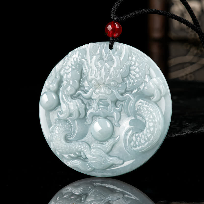 ❗❗❗A Flash Sale- Buddha Stones Chinese Zodiac Dragon Jade Success Amulet String Necklace