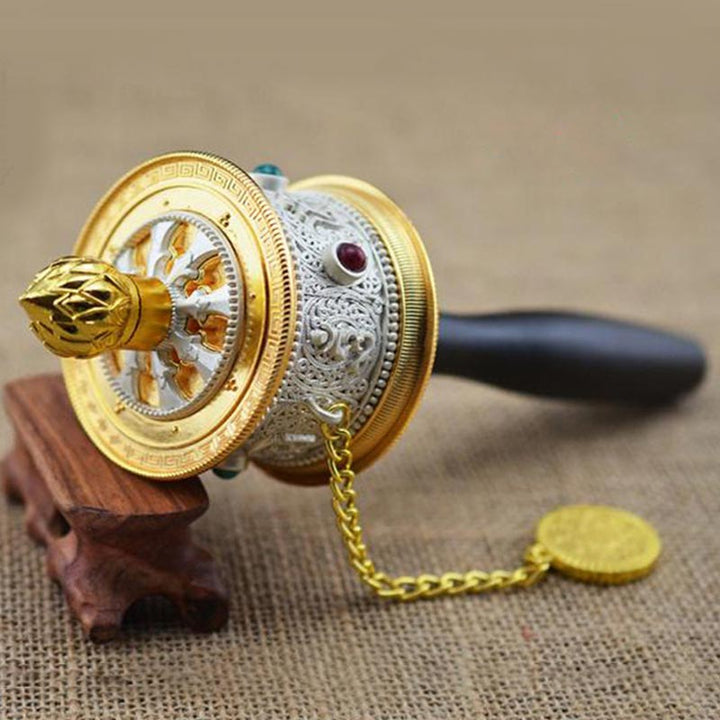 Tibetan Lucky Prayer Wheel Decoration