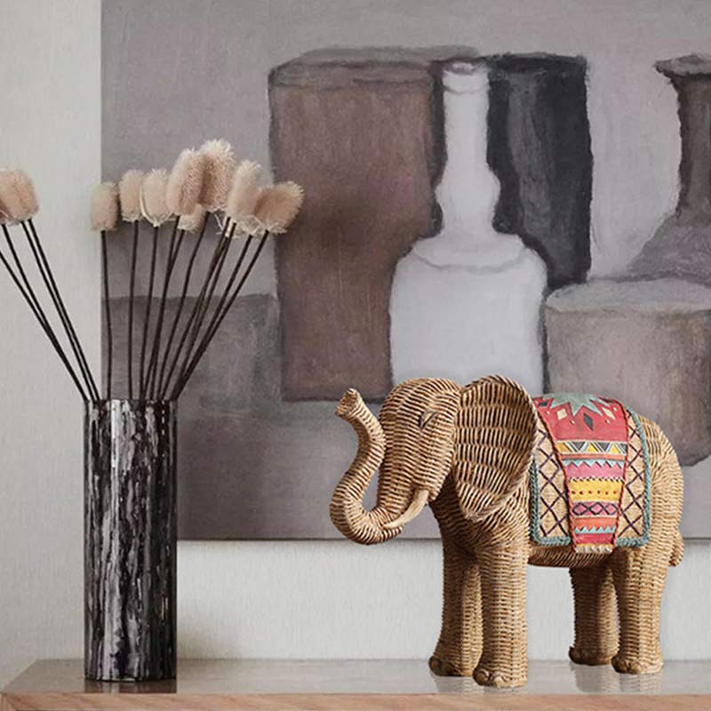 Elephant Resin Wisdom Wealth Home Decoration