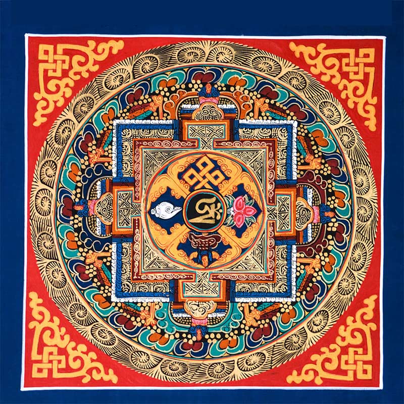 Tibetan Handmade Thangka Painting Blessing Thangka Blind Box Random Color Pattern