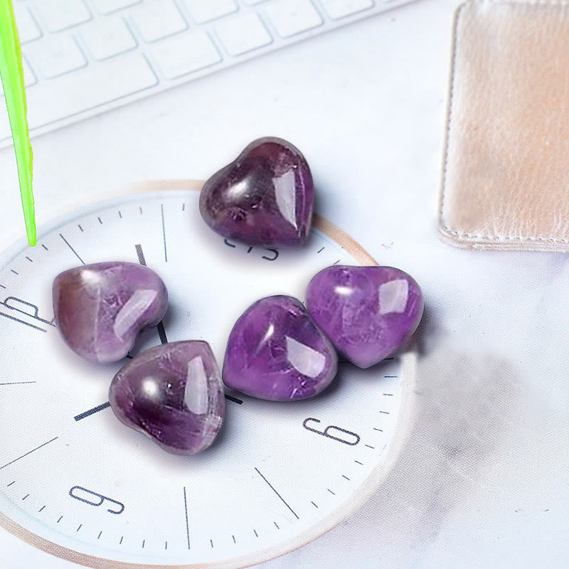 Natural Amethyst Tiger's Eye Stone Love Decoration