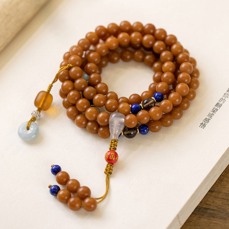 108 Beads Bodhi Seed Blessing Meditation Bracelet Mala