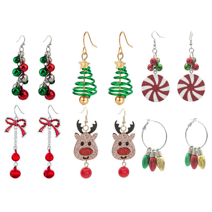 Christmas Theme Drop Dangle Earrings