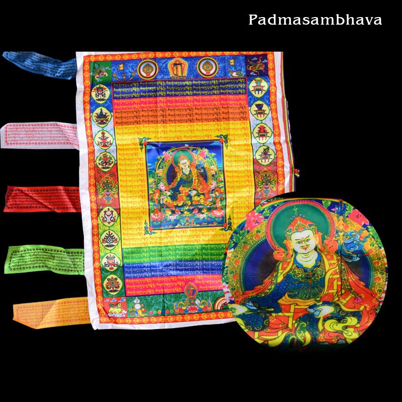 Buddha Stones Tibetan Colorful Windhorse Protection Outdoor Prayer Flag Decoration