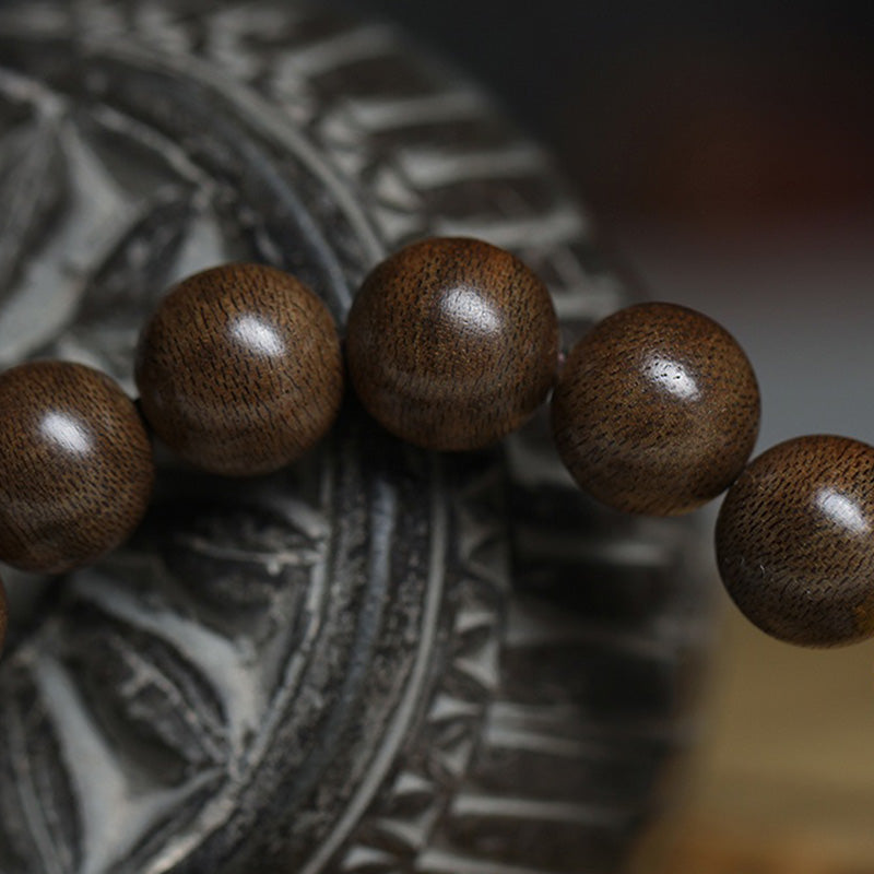 Buddha Stones Chinese Zodiac Natal Buddha Kalimantan Agarwood Red Agate Amber 925 Sterling Silver Bracelet