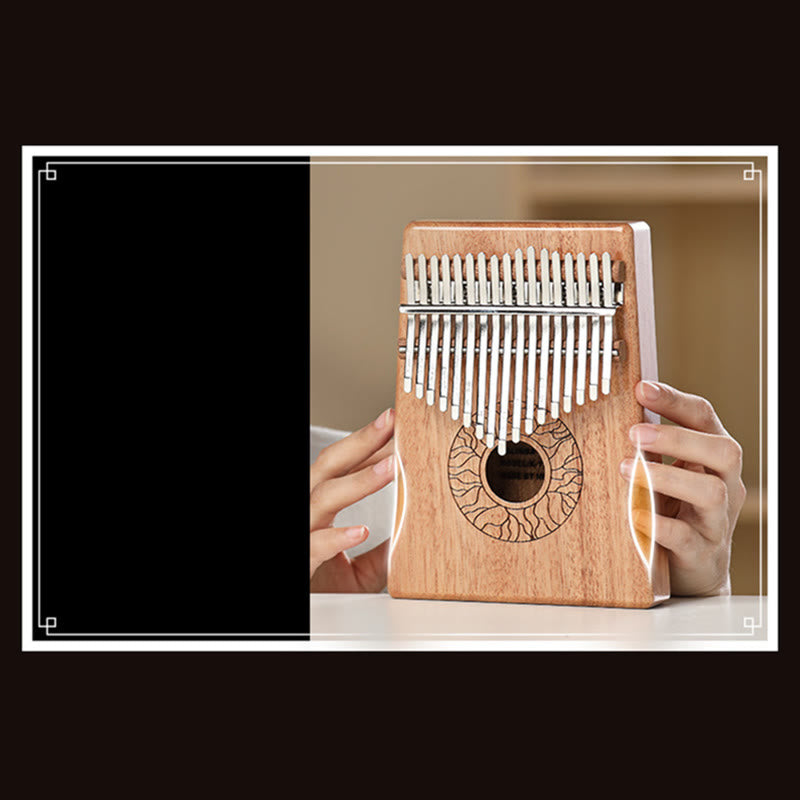 Kalimba 17/21 Keys Thumb Piano Lotus Design Portable Finger Piano