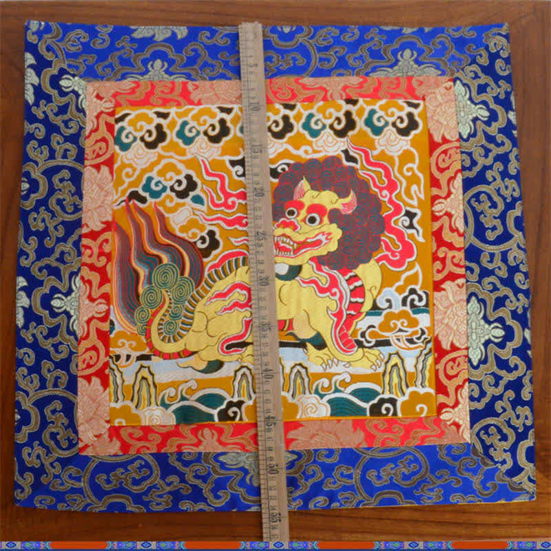 Fengshui Kirin Prayer Altar Mat Healing Meditation Auspicious Symbol Mat