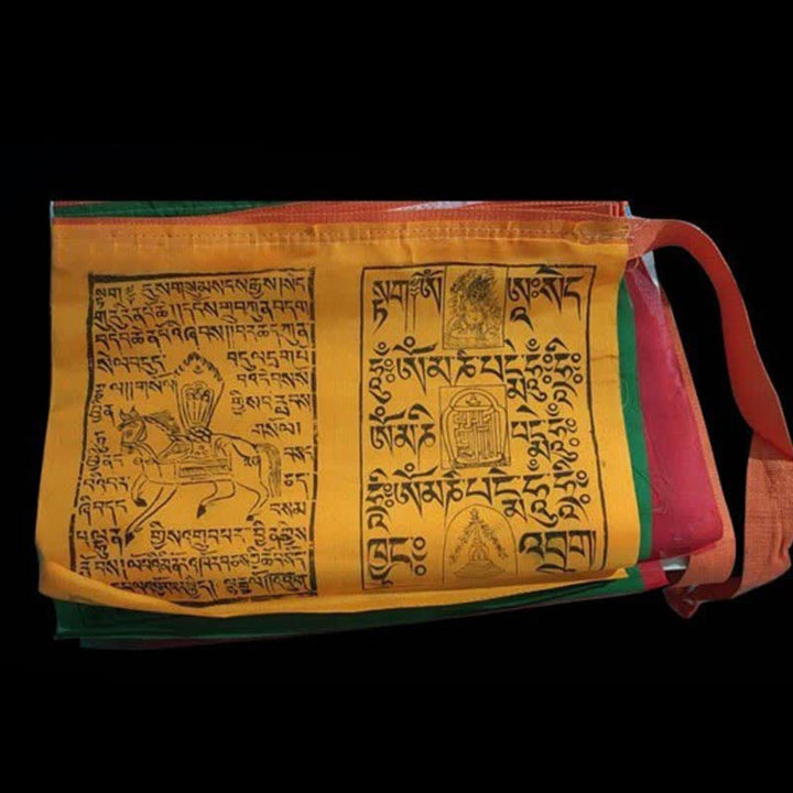 Tibetan 5 Colors Windhorse Scriptures Auspicious Outdoor Prayer Flag