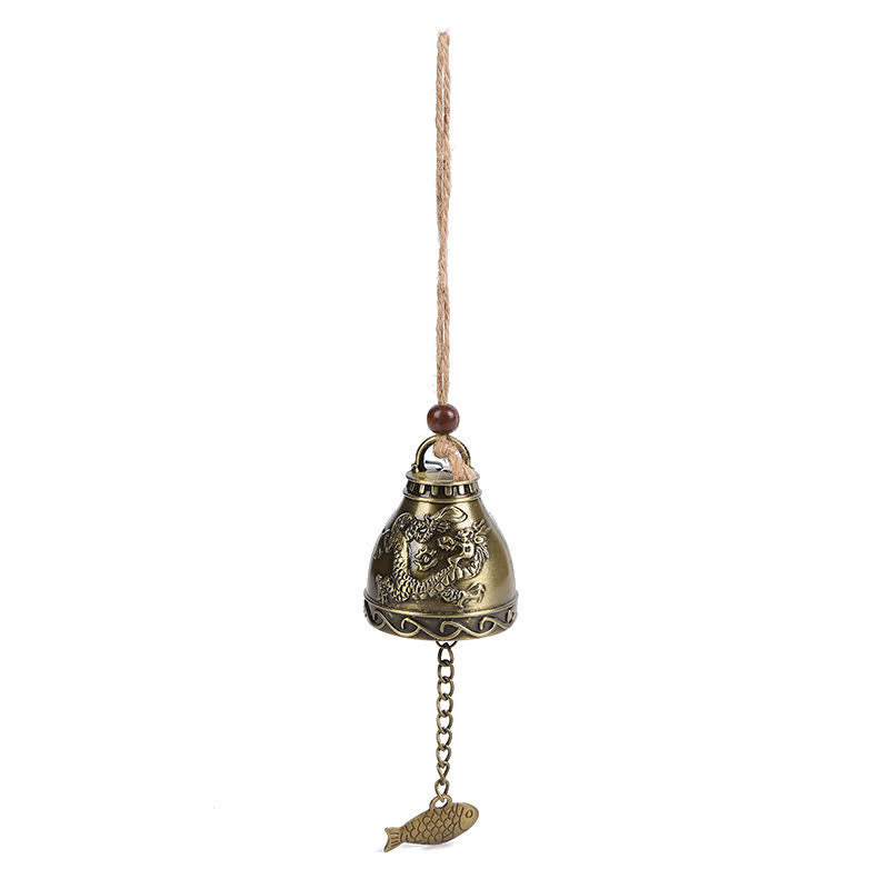 Feng Shui Buddha Koi Fish Dragon Elephant Wind Chime Bell Luck Wall Hanging Decoration