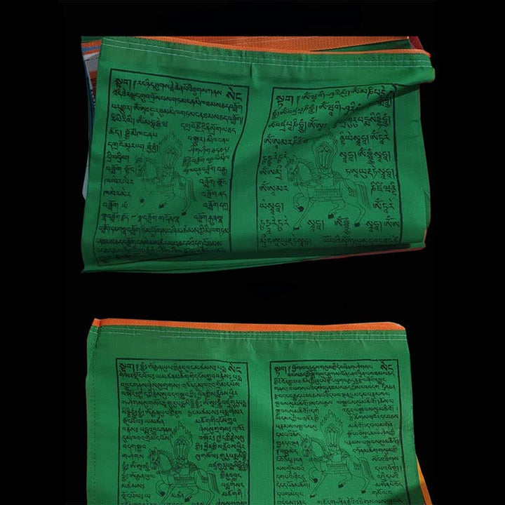 Tibetan 5 Colors Windhorse Scriptures Auspicious Outdoor Prayer Flag