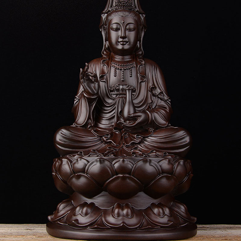 Avalokitesvara Ebony Lotus Harmony Blessing Home Decoration