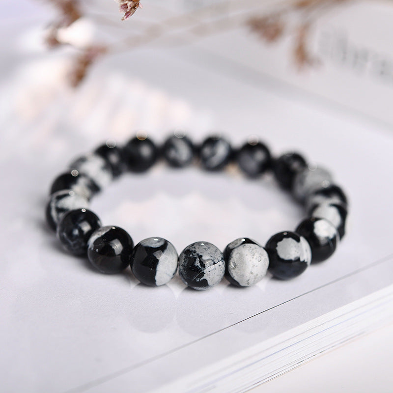 Buddha Stones Various Agate Black Onyx Protection Bracelet