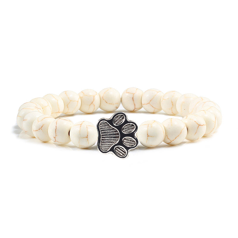 Buddha Stones “Save A Dog” Stone Bracelet