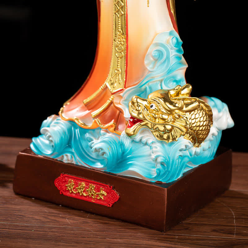 Bodhisattva Nuwa Protection Resin Statue Home Decoration