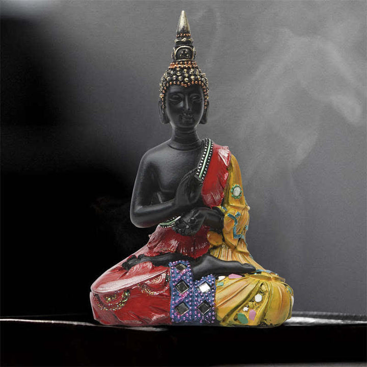 Thai Buddha Serenity Resin Statue Decoration