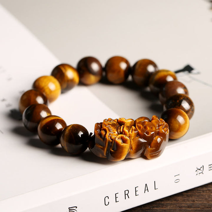 Buddha Stones Natural Tiger Eye Wealth Bracelet