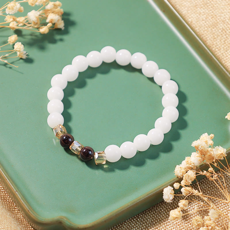 Buddha Stones Bring Positivity and Hope Luck White Jade Bundle