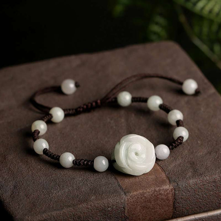 Buddha Stones Natural Jade PiXiu Luck Bracelet