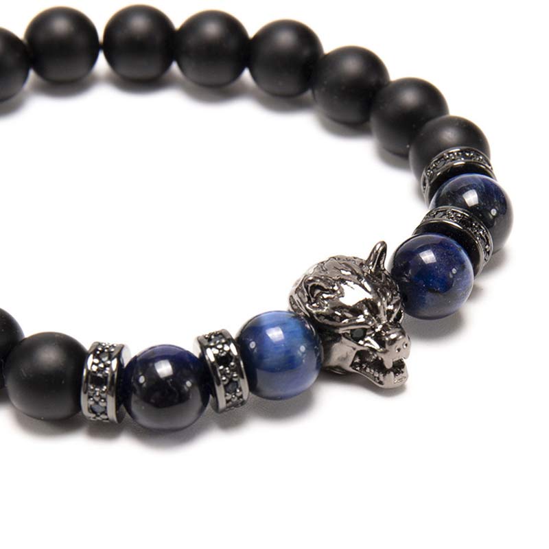 Buddha Stones “Save A Wolf” Bracelet