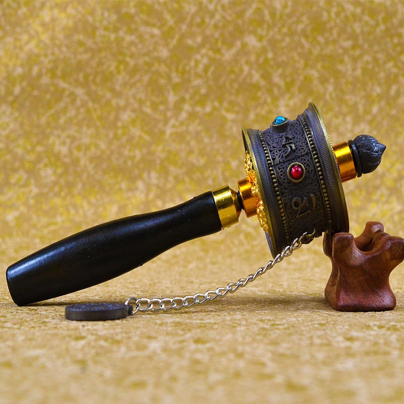 Tibetan Lucky Prayer Wheel Decoration