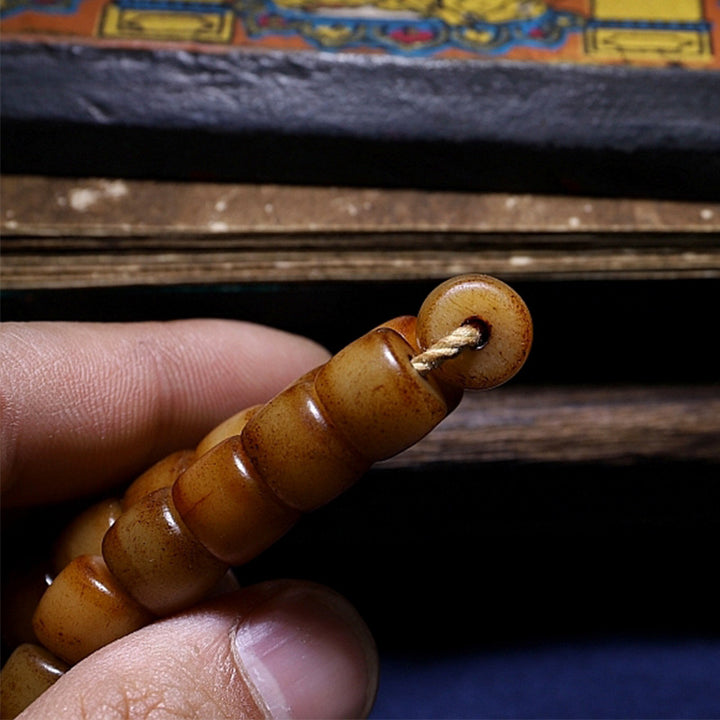 Tibetan Yak Bone Balance Strength Wrist Mala