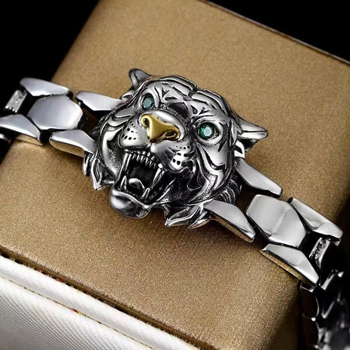 Buddha Stones Tiger Head Design Healing Bracelet