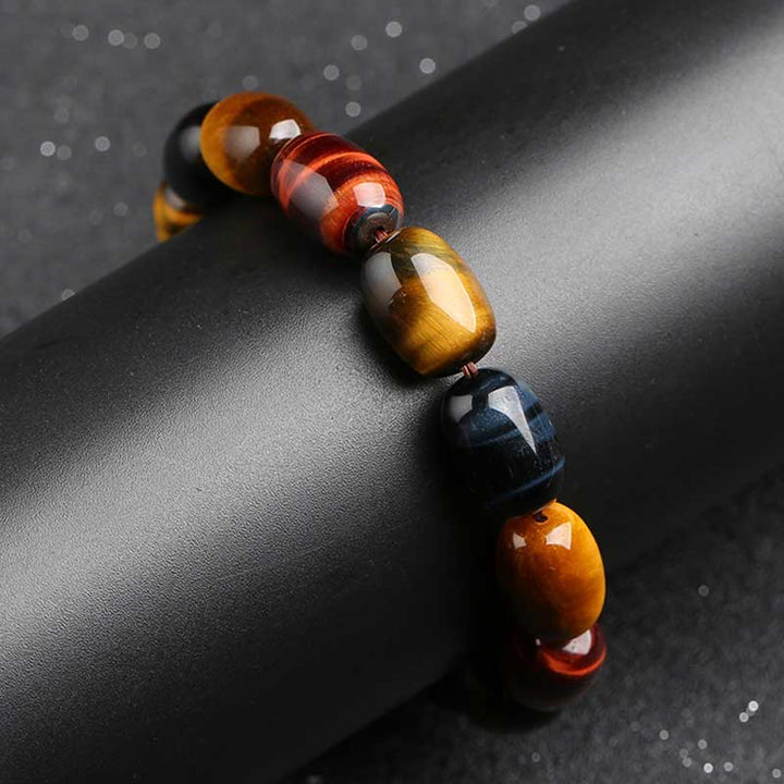 Buddha Stones Natural Tiger Eye Healing Protection Bracelet